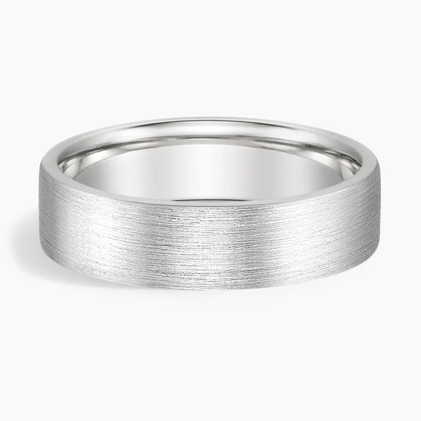 Equinox 6mm Wedding Band in 18K White Gold – Inclusive Ring for Every Couple