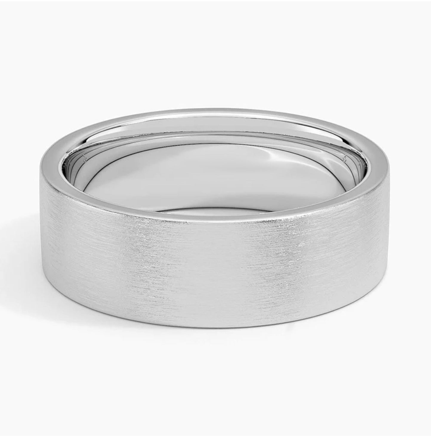 Equinox 7mm Wedding Band in 18K White Gold – Elegant & Timeless Ring